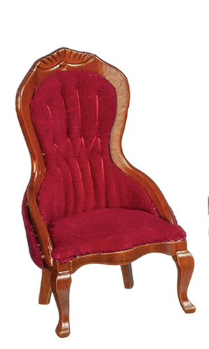 Victorian Lady's Chair, Red